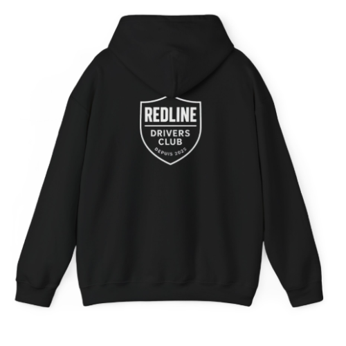 sweat Redline Drivers Club logo dos noir