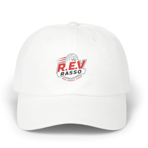 casquette R.E.V Rasso blanche face avant Redline