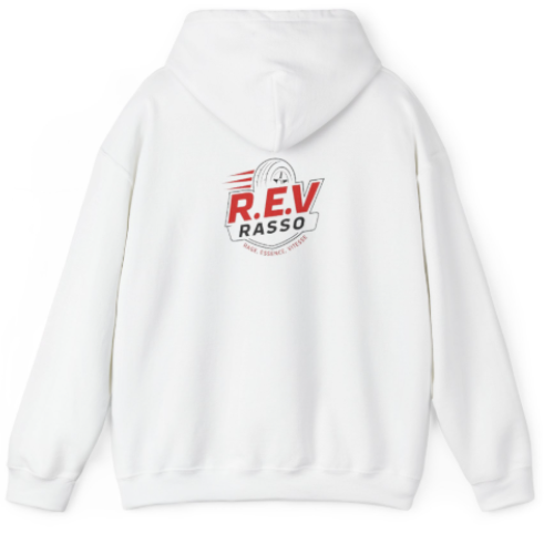 sweat R.E.V Rasso logo dos blanc Redline