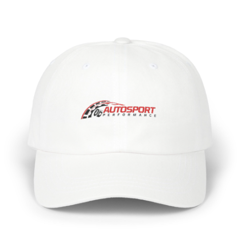 casquette AutoSport Performance blanche face avant