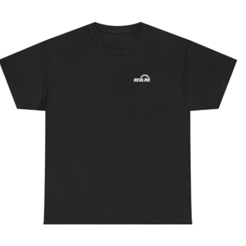 t-shirt automobile Redline Drivers Club noir face avant